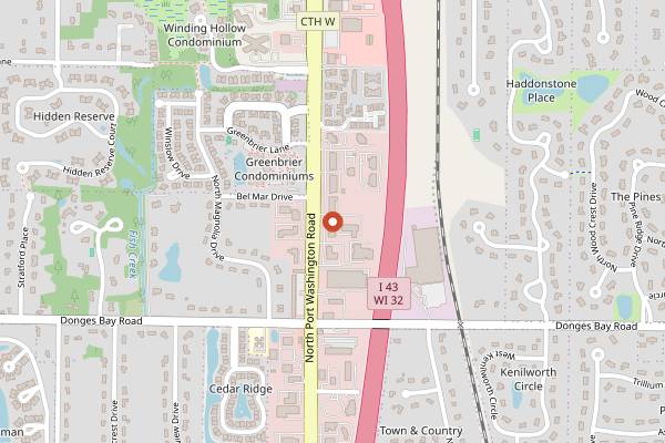 Map showing Fiddleheads Coffee Roasters in Milwaukee