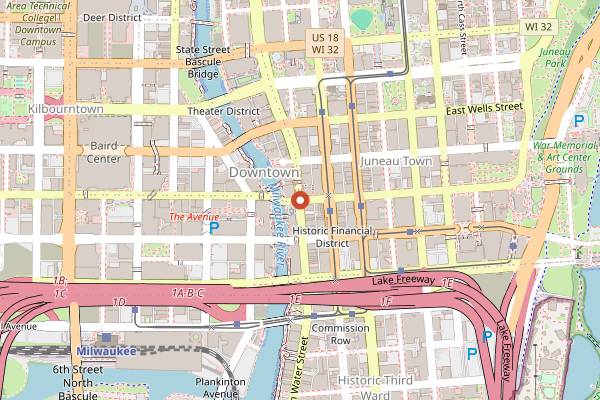 Map showing Cozymeal Milwaukee Cooking Classes in Milwaukee