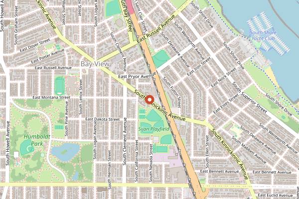 Map showing Fork in the Road Cafe in Milwaukee