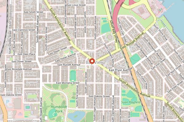 Map showing Hue Vietnamese in Milwaukee