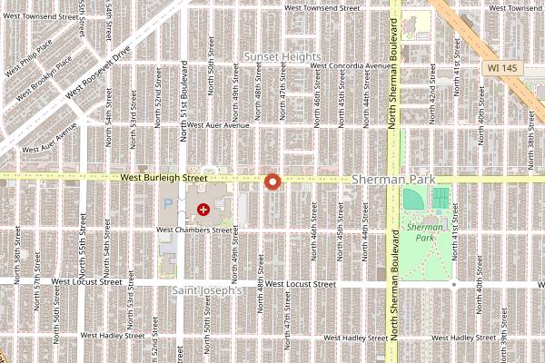 Map showing Kosher Meat Klub in Milwaukee