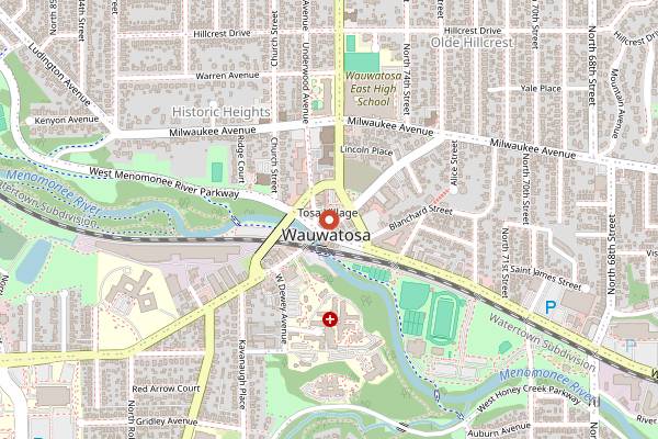 Map showing Le Reve Patisserie and Cafe in Milwaukee