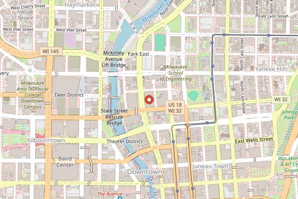 Map showing Rumpus Room in Milwaukee
