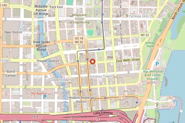 Map showing This Is It Late in Milwaukee