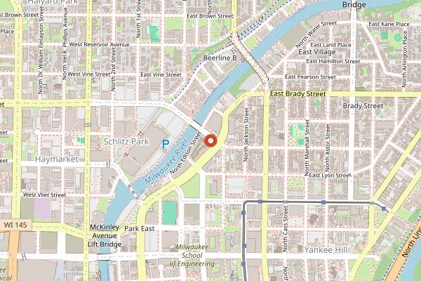 Map showing Birch in Milwaukee