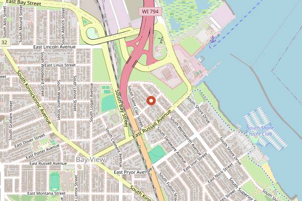 Map showing Goodkind in Milwaukee