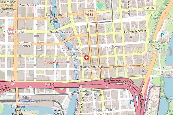 Map showing Kompali Taqueria in Milwaukee
