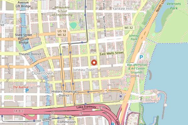 Map showing Lupi and Iris in Milwaukee