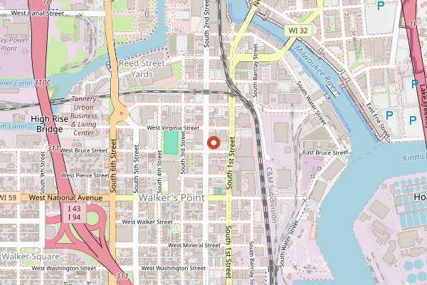 Map showing Movida in Milwaukee