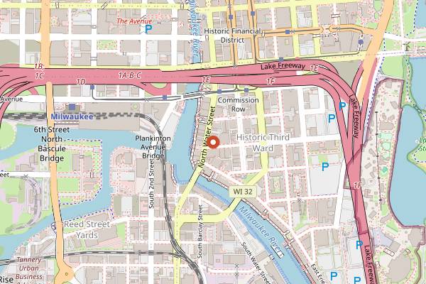 Map showing Fresh Fin Poke in Milwaukee
