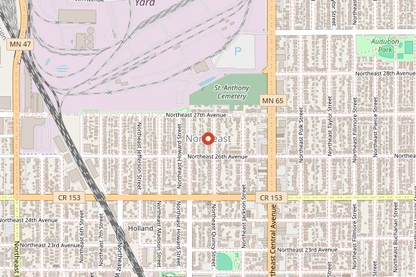 Map showing Insight Brewing in Minneapolis