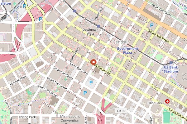 Map showing Hen House Eatery in Minneapolis