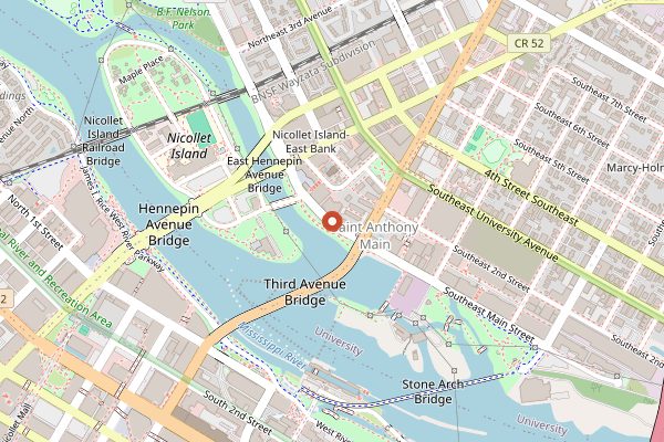 Map showing Wilde Cafe and Spirits in Minneapolis