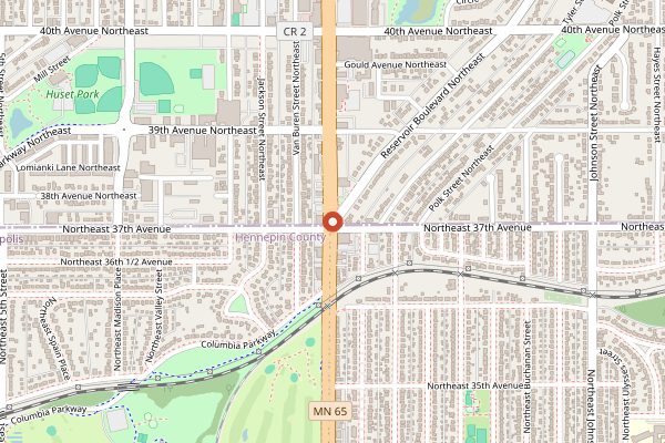 Map showing Holy Land Bakery and Deli in Minneapolis