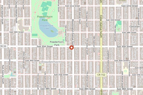 Map showing Reverie Cafe and Bar in Minneapolis