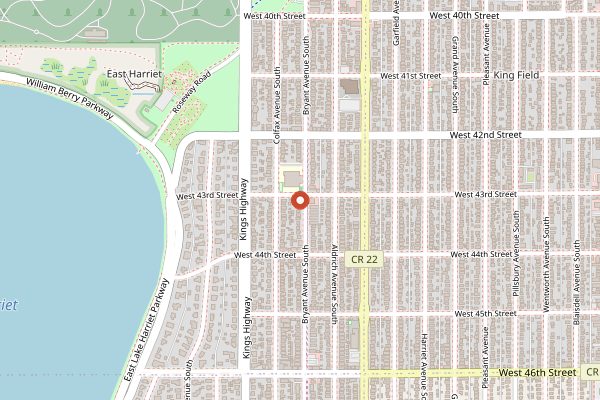 Map showing Tenant in Minneapolis