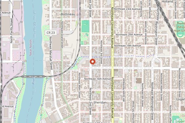 Map showing Vinai in Minneapolis