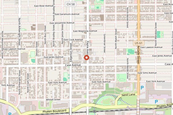 Map showing Tongue in Cheek in Minneapolis
