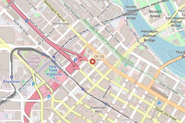 Map showing Berlin in Minneapolis