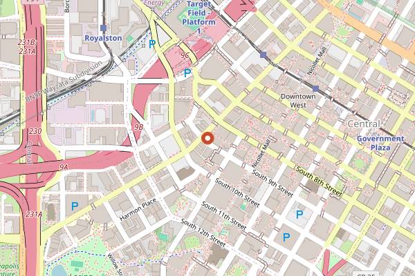 Map showing Crave LaSalle in Minneapolis