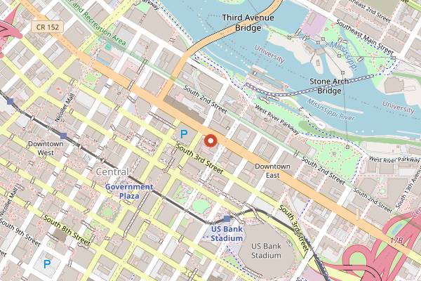 Map showing eagleBOLTbar in Minneapolis