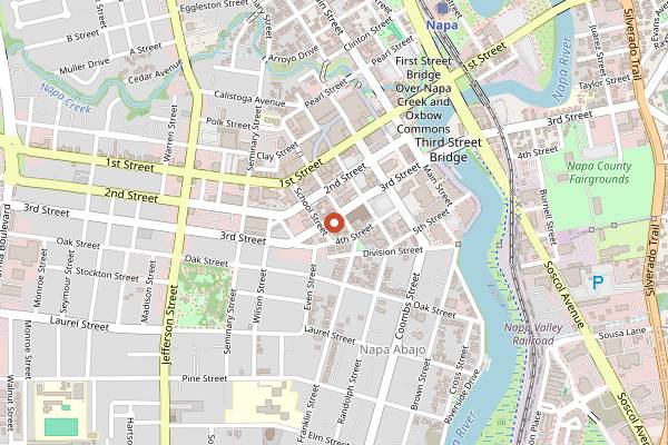 Map showing Southside Cafe in Napa