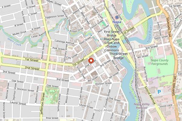 Map showing Naysayer Coffee in Napa