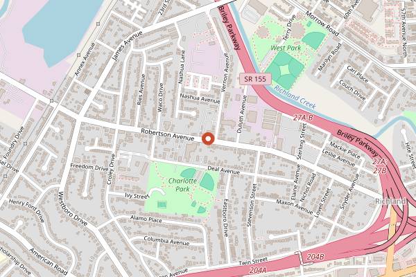 Map showing Benji's Bagel & Coffee House in Nashville