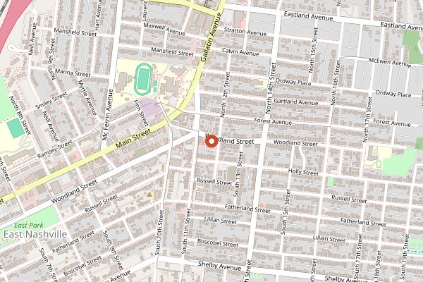 Map showing I Dream of Weenie in Nashville