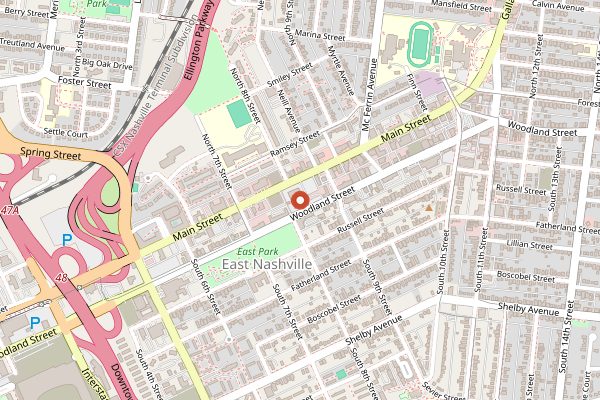 Map showing Yeast Nashville in Nashville