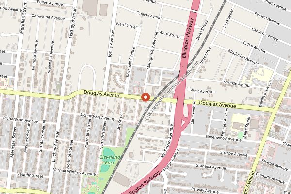 Map showing Kisser in Nashville