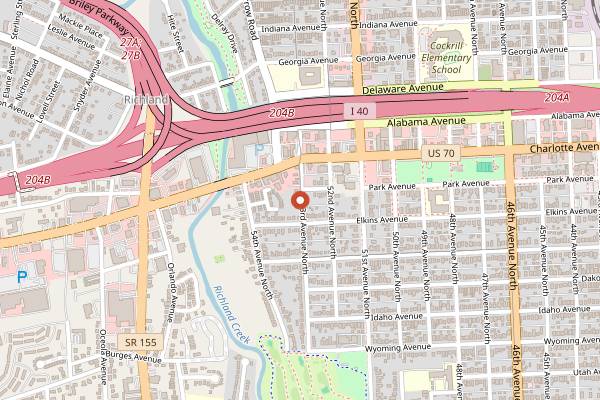 Map showing Miel Restaurant in Nashville