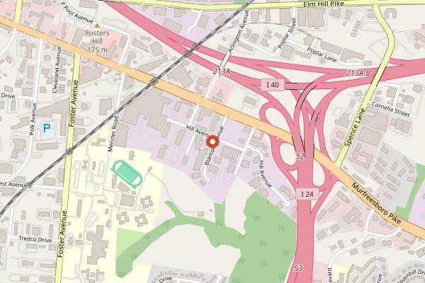 Map showing Frothy Monkey Roasting Company in Nashville