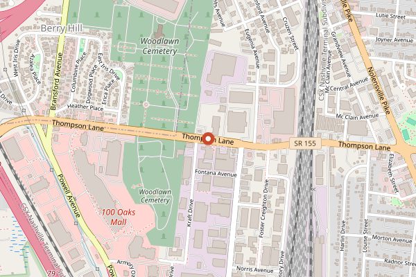 Map showing Calypso Cafe in Nashville