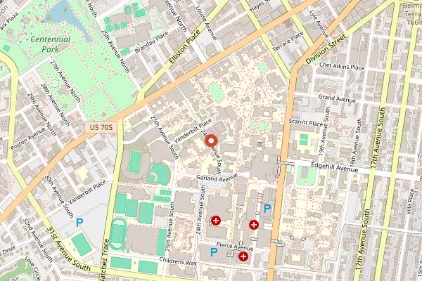 Map showing Holy Smokes Kosher in Nashville