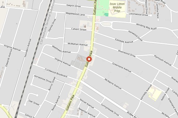 Map showing Shawarma Shack in Nashville