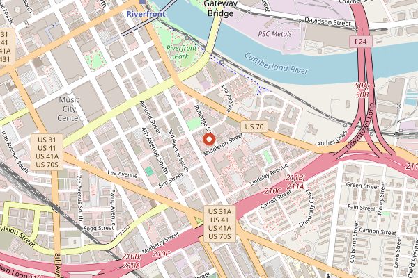 Map showing Husk Nashville in Nashville