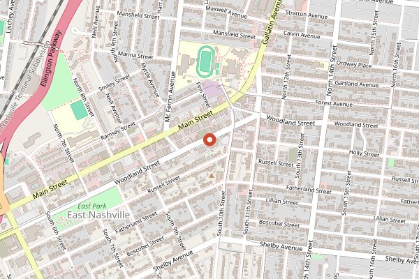 Map showing The Turnip Truck in Nashville