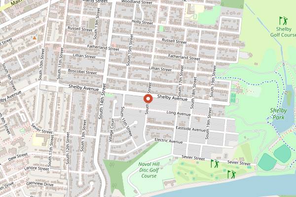 Map showing Groceries Etc. in Nashville