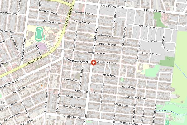 Map showing The Lipstick Lounge in Nashville