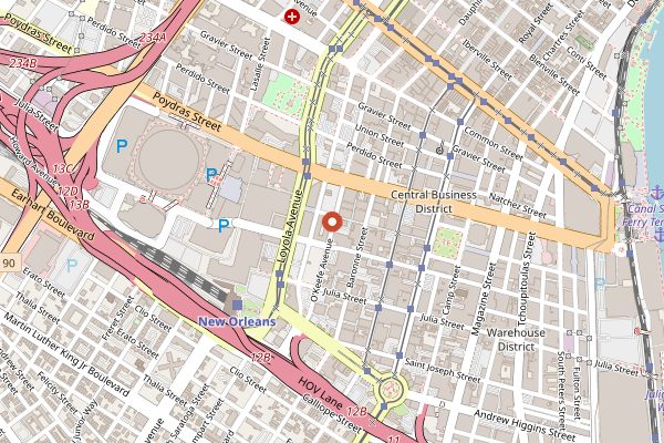 Map showing Willa Jean in New Orleans