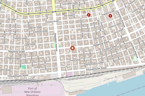 Map showing Saffron NOLA in New Orleans