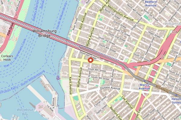 Map showing Diner in New York City