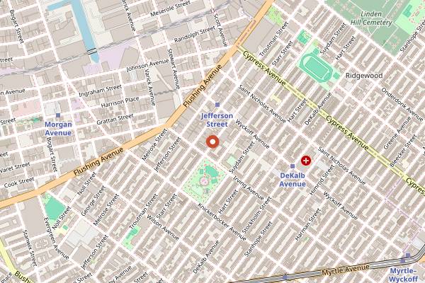 Map showing Pitanga in New York City