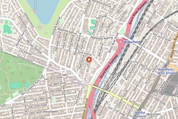 Map showing Punjabi Grocery & Deli in New York City