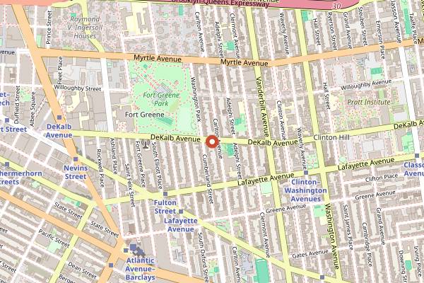 Map showing Bittersweet in New York City
