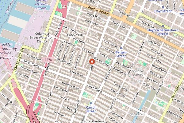 Map showing Saturn Road in New York City