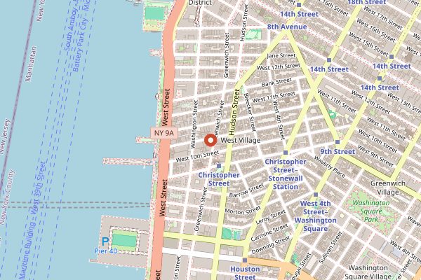 Map showing The Elk in New York City