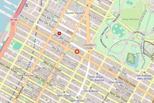 Map showing ABA Turkish Restaurant in New York City