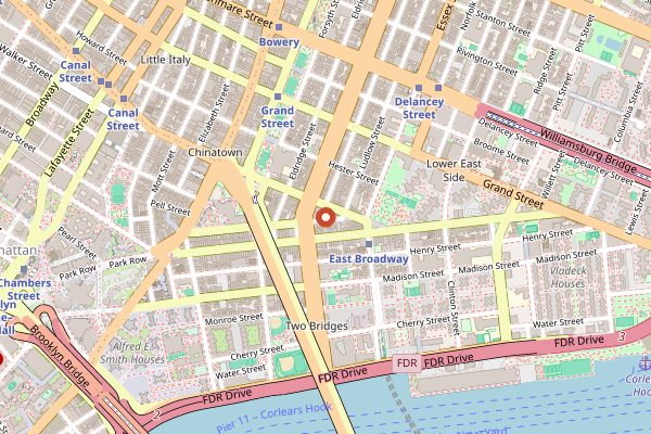 Map showing Kiki's in New York City